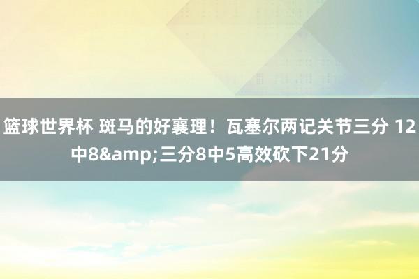 篮球世界杯 斑马的好襄理！瓦塞尔两记关节三分 12中8&三分8中5高效砍下21分