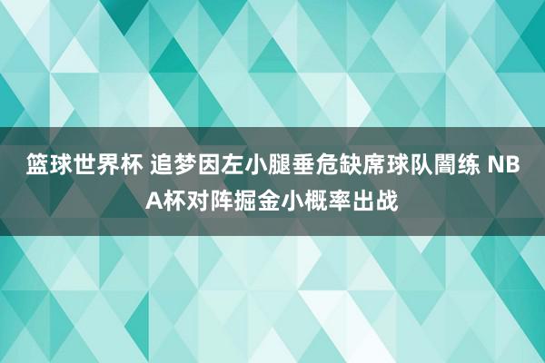 篮球世界杯 追梦因左小腿垂危缺席球队闇练 NBA杯对阵掘金小概率出战